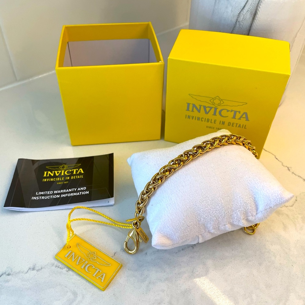 Invicta - New with tag-  mens stainless gold bracelet
